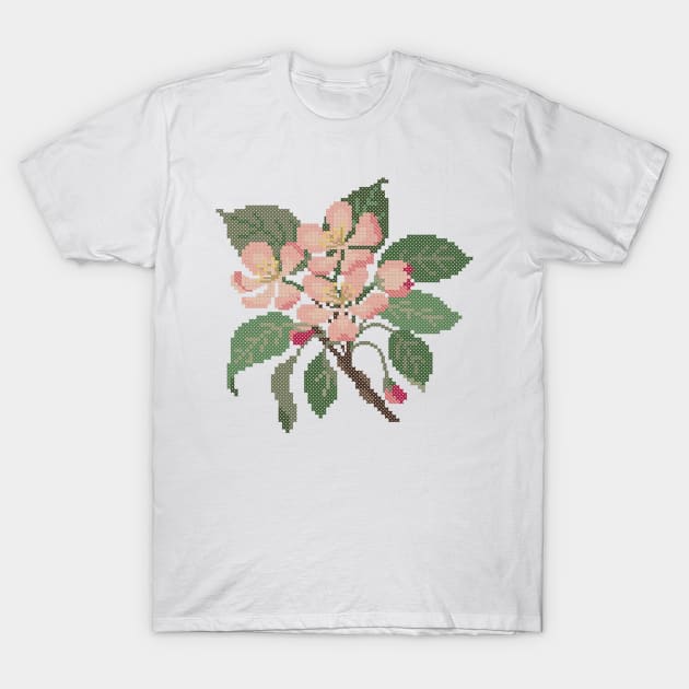 Arkansas Michigan State Flower Apple Blossom T-Shirt by inotyler